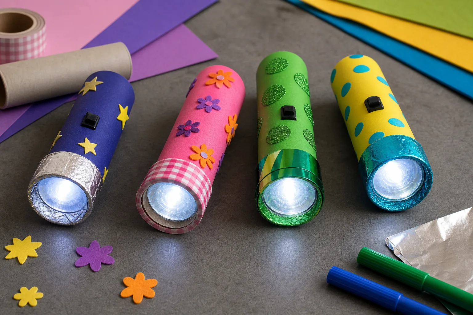 Taschenlampe-DIY fuer Kinder: Kreative Bastelideen und sichere Lichtprojekte