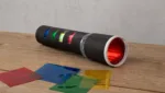 Taschenlampe mit Farbfilter basteln für Kinder