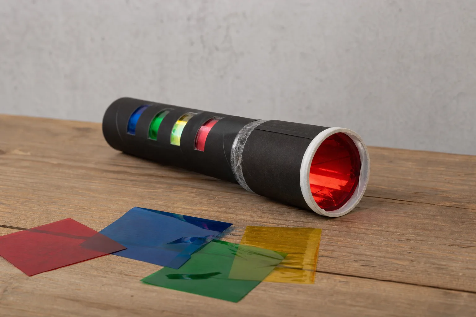 Taschenlampe mit Farbfilter basteln: Spannendes DIY-Lichtprojekt fuer Kinder